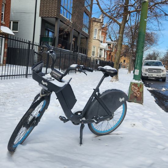 when temperatures drop and snow falls, fewer people ride Divvy, but someone always rides